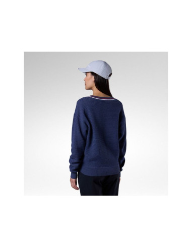 Sweter damski rossignol w knitted v neck granatowy