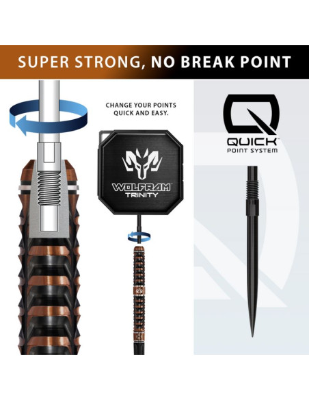 Rzutki harrows wolfram trinity 97% steeltip