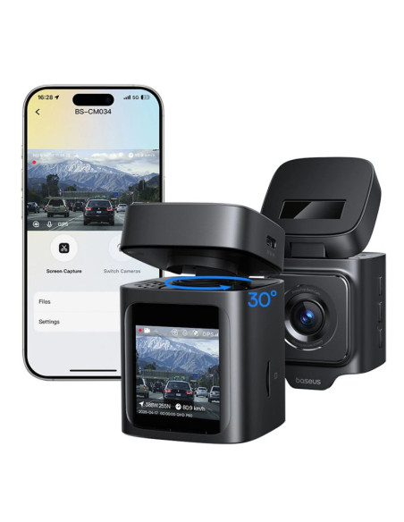 Wideorejestrator baseus primetrip vd1 pro kamera samochodowa 4k - czarny