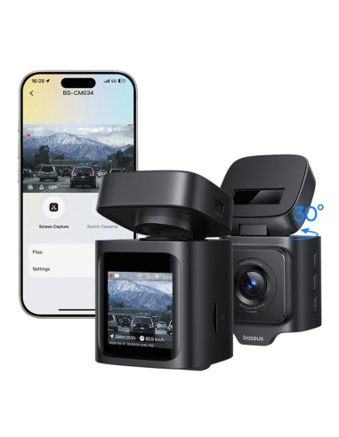 Wideorejestrator baseus primetrip vd1 pro kamera samochodowa 4k - czarny