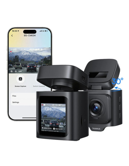 Wideorejestrator baseus primetrip vd1 pro kamera samochodowa 4k - czarny