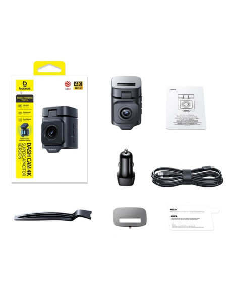 Wideorejestrator baseus primetrip vd1 pro kamera samochodowa 4k - czarny