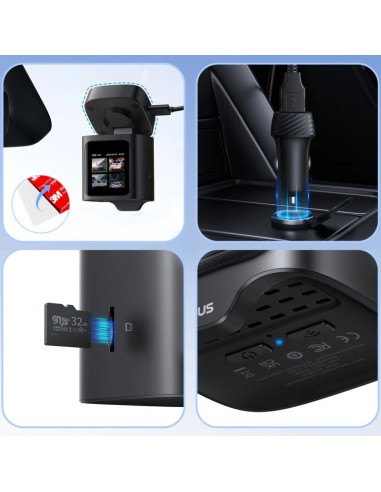 Wideorejestrator baseus primetrip vd1 pro kamera samochodowa 4k - czarny