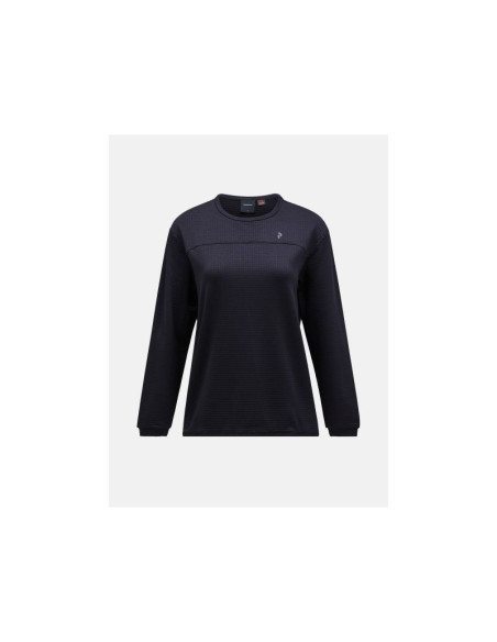 Bluza peak performance w trail polartec crew czarny