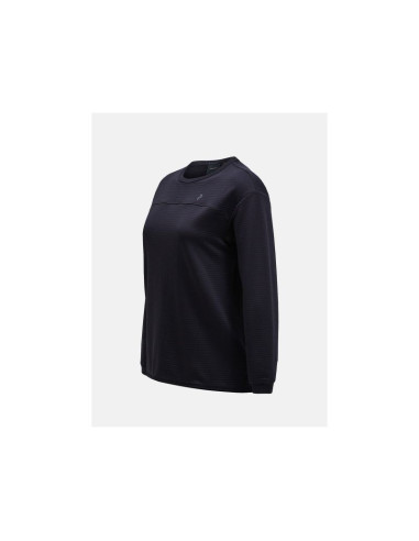 Bluza peak performance w trail polartec crew czarny