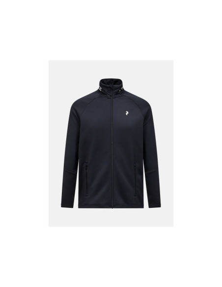 Bluza męska peak performance m rider essentials zip jacket kolor czarny