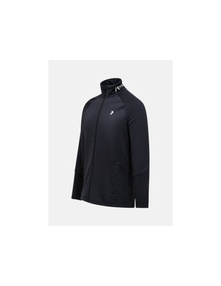 Bluza męska peak performance m rider essentials zip jacket kolor czarny