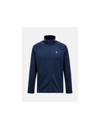 Bluza męska peak performance m rider essentials zip jacket kolor granatowy