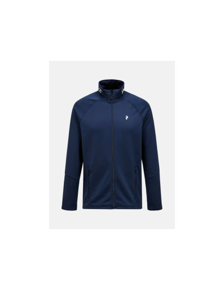 Bluza męska peak performance m rider essentials zip jacket kolor granatowy