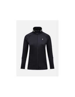 Bluza damska peak performance w rider essentials zip jacket kolor czarny