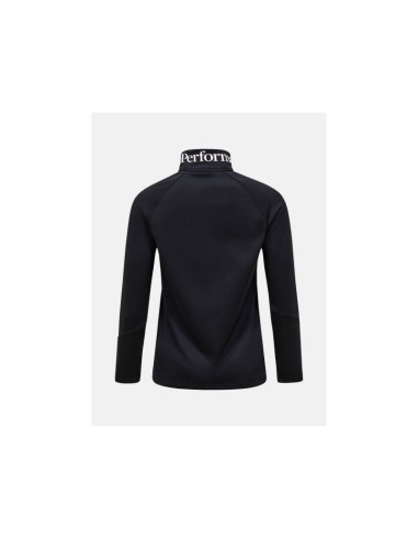 Bluza damska peak performance w rider essentials zip jacket kolor czarny