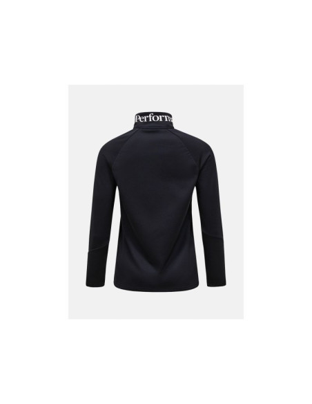 Bluza damska peak performance w rider essentials zip jacket kolor czarny