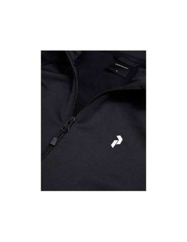 Bluza damska peak performance w rider essentials zip jacket kolor czarny