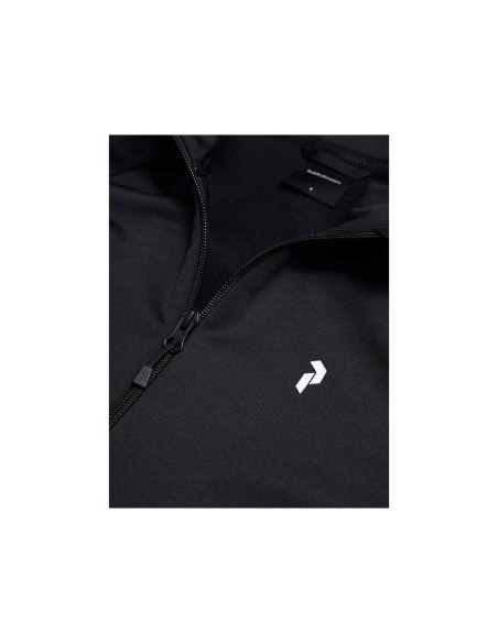 Bluza damska peak performance w rider essentials zip jacket kolor czarny