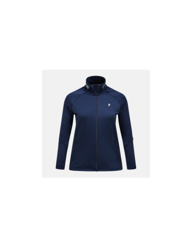 Bluza damska peak performance w rider essentials zip jacket kolor granatowy