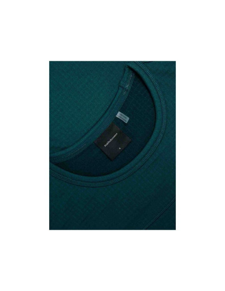 Bluza damska peak performance w trail polartec power grid crew kolor zielony