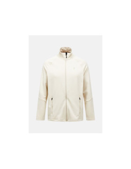 Bluza męska peak performance m rider essentials midlayer zip jacket kolor beżowy