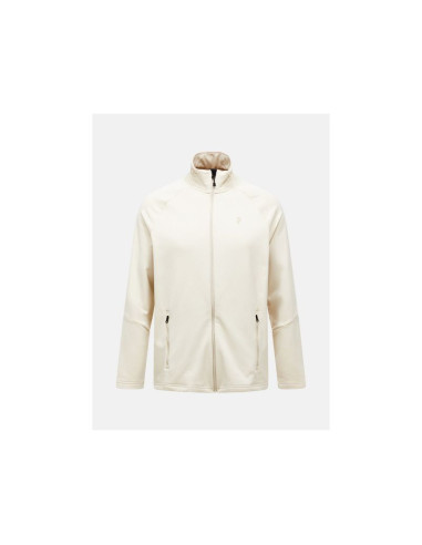 Bluza męska peak performance m rider essentials midlayer zip jacket kolor beżowy