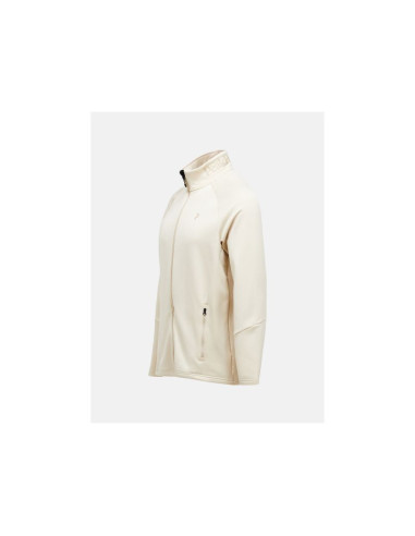 Bluza męska peak performance m rider essentials midlayer zip jacket kolor beżowy