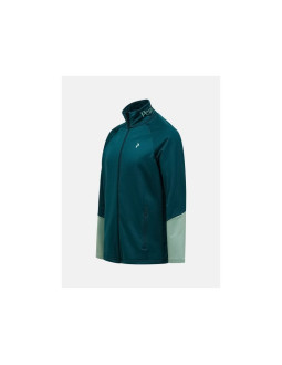 Bluza męska peak performance m rider essentials midlayer zip jacket kolor zielony 2