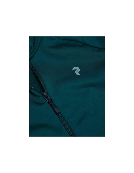 Bluza męska peak performance m rider essentials midlayer zip jacket kolor zielony