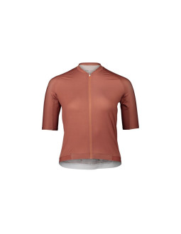 Koszulka rowerowa poc w's pristine jersey - brązowy