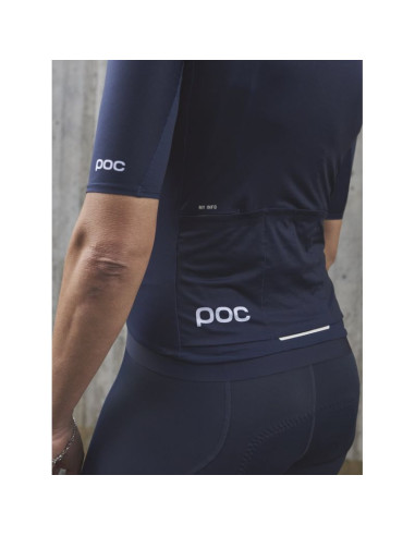 Koszulka rowerowa poc w's pristine jersey - granatowy