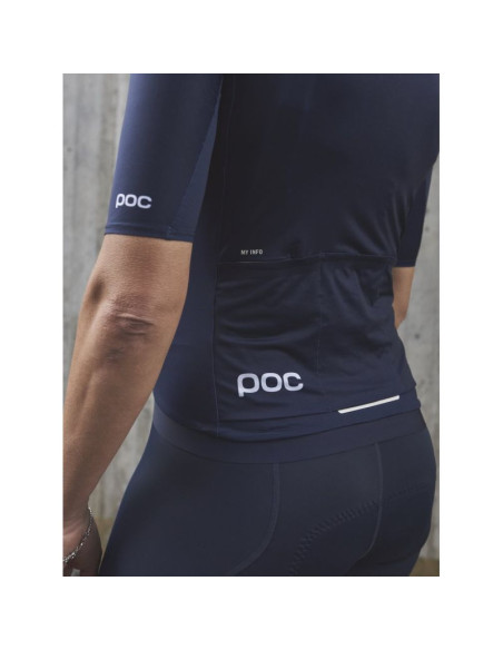 Koszulka rowerowa poc w's pristine jersey - granatowy