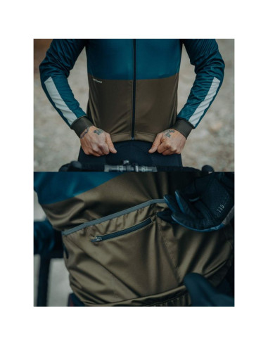 Kurtka rowerowa northwave blade light jacket niebieski/zielony