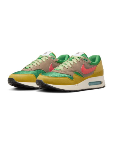 Buty sportowe sneakersy nike air max 1 '86 powerwall "brs" classic green/olive grey - hf0551-300