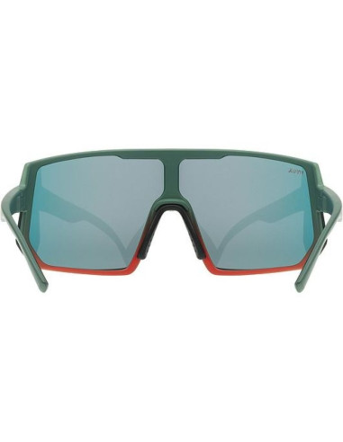 Uvex sportstyle 235 okulary do wielu sportów unisex półobwódkowe zielony, czerwony