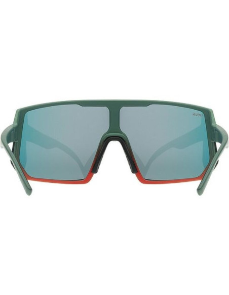 Uvex sportstyle 235 okulary do wielu sportów unisex półobwódkowe zielony, czerwony