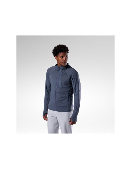 Bluza męska rossignol m textured hoodie mid layer szara