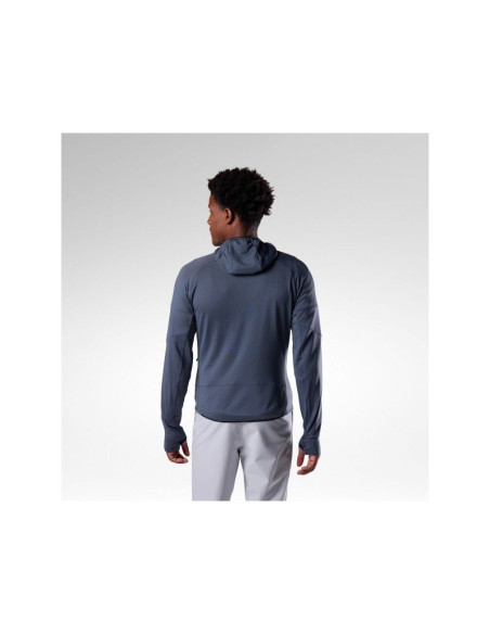 Bluza męska rossignol m textured hoodie mid layer szara