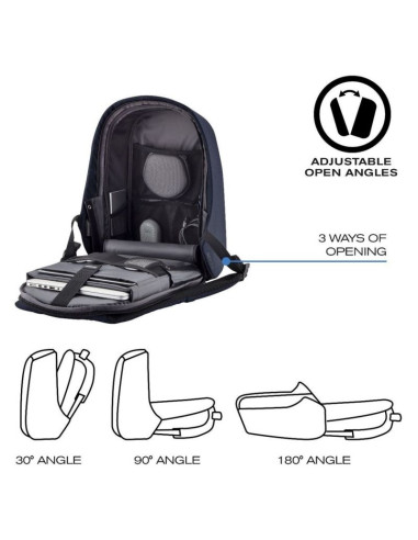 Xd design plecak antykradzieżowy bobby hero small granatowy p/n: p705.705