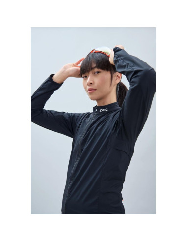 Kurtka rowerowa poc w's essential splash jacket czarny