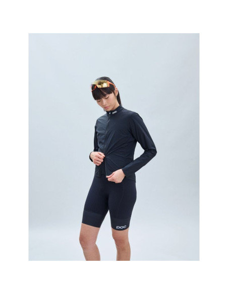 Kurtka rowerowa poc w's essential splash jacket czarny
