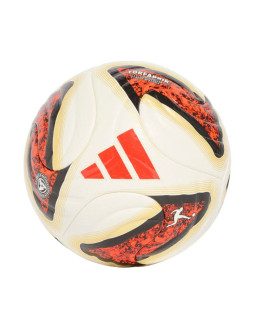 Piłka nożna adidas bundesliga 26/27 torfabrik pro biało-pomarańczowo-złota kg6037
