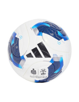 Piłka nożna adidas ekstraklasa 26/27 pro biało-niebieska ke5151