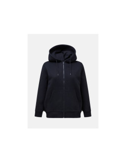 Bluza damska peak performance w original small logo zip kolor czarny