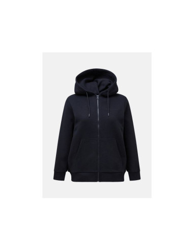 Bluza damska peak performance w original small logo zip kolor czarny