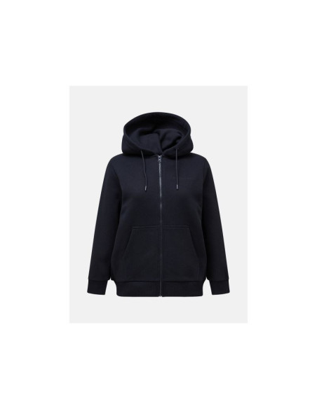 Bluza damska peak performance w original small logo zip kolor czarny