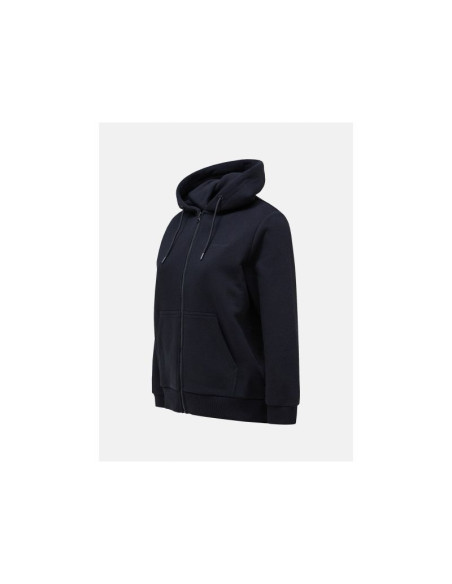 Bluza damska peak performance w original small logo zip kolor czarny