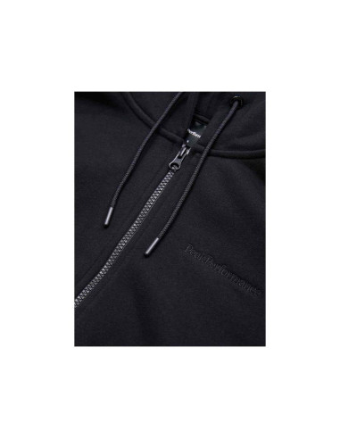 Bluza damska peak performance w original small logo zip kolor czarny