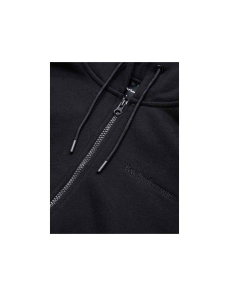 Bluza damska peak performance w original small logo zip kolor czarny