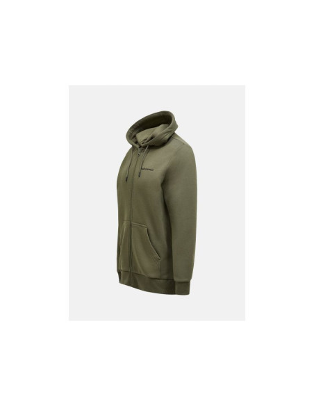 Bluza peak performance original small logo zip hood men zielony