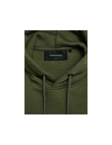 Bluza peak performance original small logo zip hood men zielony