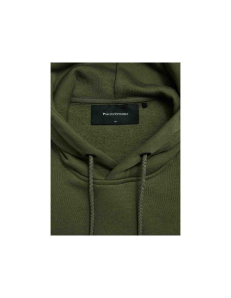 Bluza peak performance original small logo zip hood men zielony