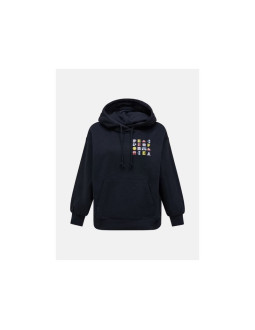 Bluza damska peak performance w terry graphic hood kolor czarny
