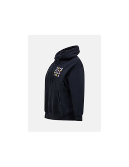 Bluza damska peak performance w terry graphic hood kolor czarny 2